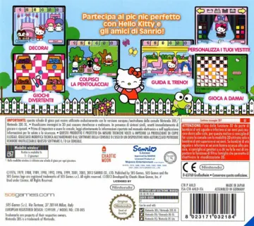 Hello Kitty Picnic with Sanrio Friends (Usa) box cover back